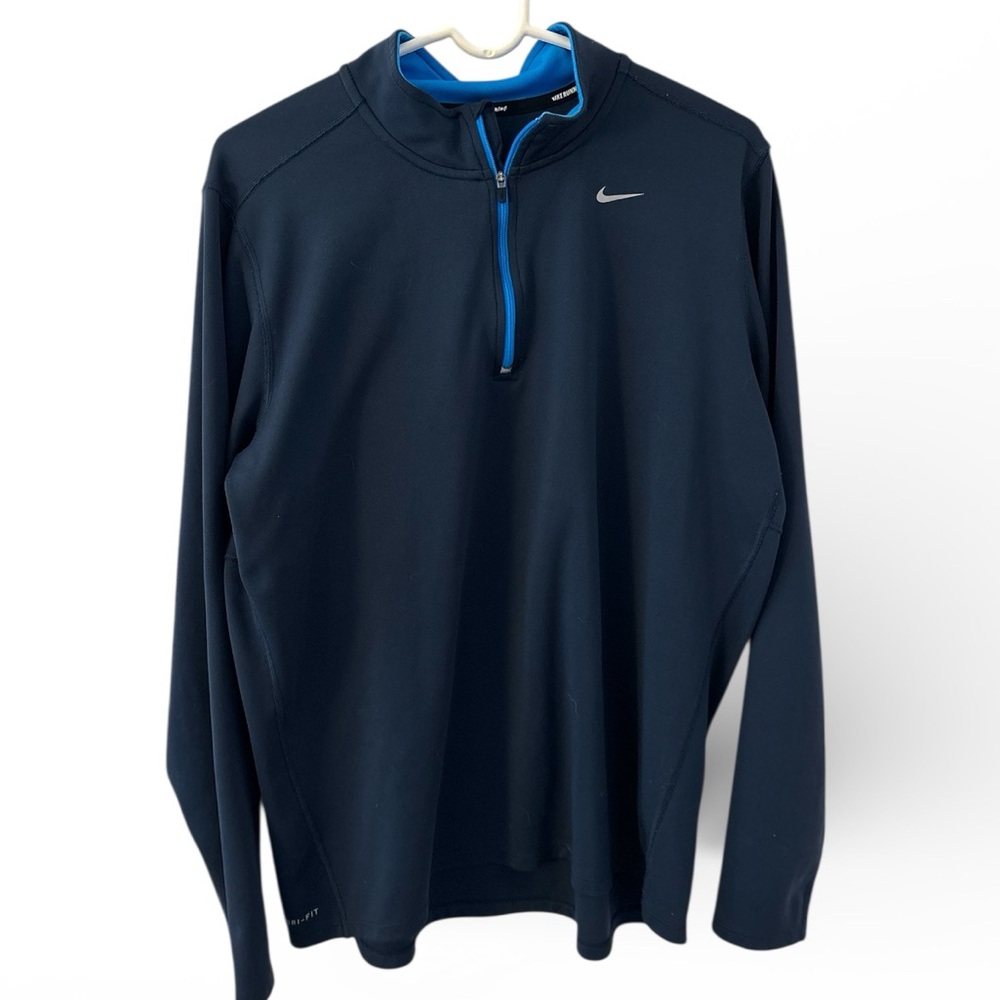 Nike Men's Running Dri-FIT Pullover Element 1/2-Zip Blue Top XL